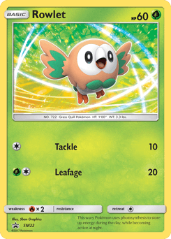Rowlet from SM Black Star Promos #SM22