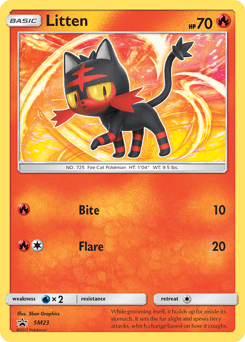 Litten from SM Black Star Promos #SM23