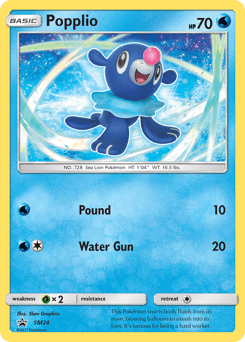 Popplio from SM Black Star Promos #SM24
