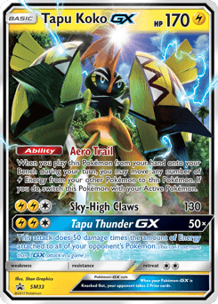 Tapu Koko-GX from SM Black Star Promos #SM33