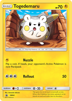 Togedemaru from SM Black Star Promos #SM44