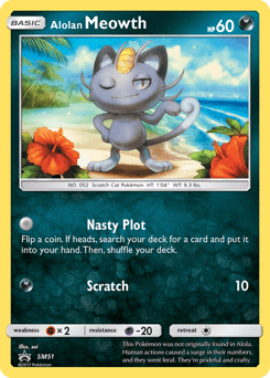 Alolan Meowth from SM Black Star Promos #SM51