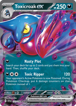 Toxicroak ex from Scarlet & Violet #131
