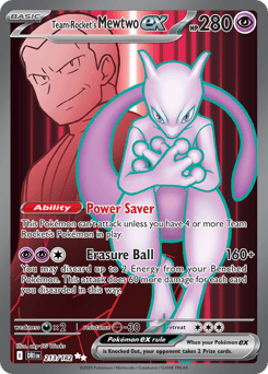 Team Rocket's Mewtwo ex from Destined Rivals #213