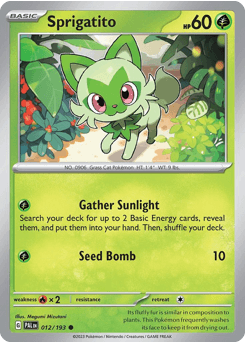 Sprigatito from Paldea Evolved #12