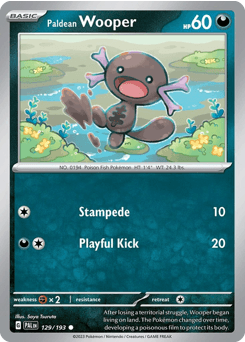 Paldean Wooper from Paldea Evolved #129