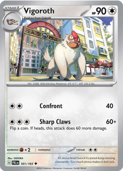 Vigoroth from Paldea Evolved #161