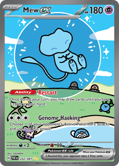 Mew ex from Paldean Fates #232