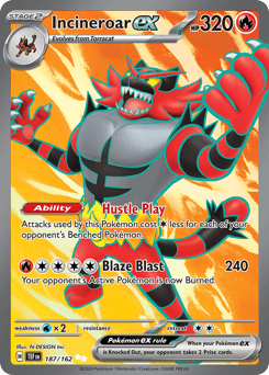 Incineroar ex from Temporal Forces #187