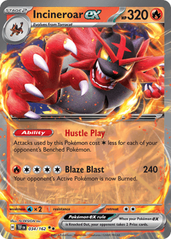 Incineroar ex from Temporal Forces #34