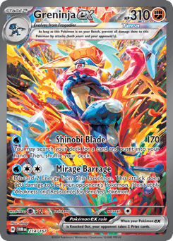 Greninja ex from Twilight Masquerade #214