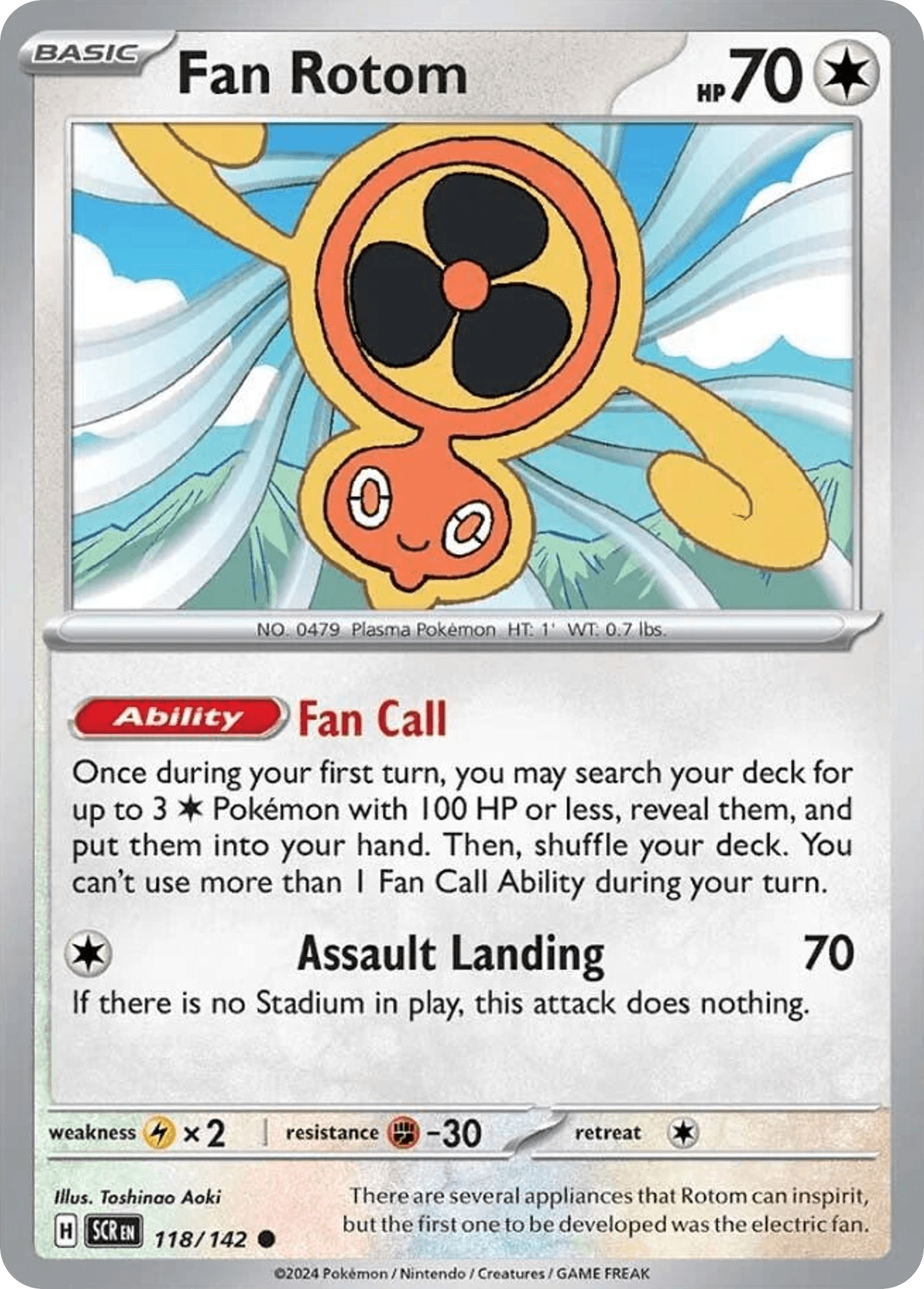 Fan Rotom from Stellar Crown