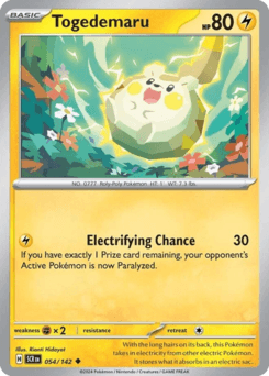 Togedemaru from Stellar Crown #54