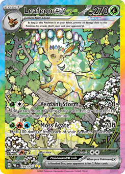 Leafeon ex from Prismatic Evolutions #144