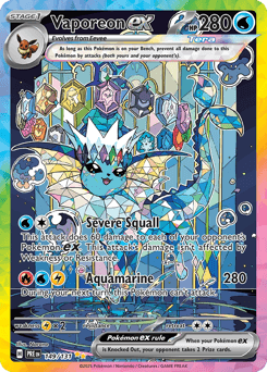 Vaporeon ex from Prismatic Evolutions #149
