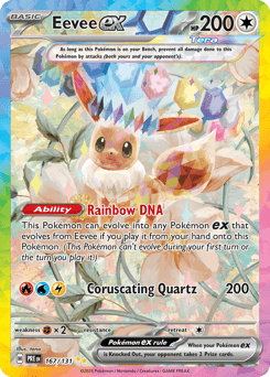 Eevee ex from Prismatic Evolutions #167