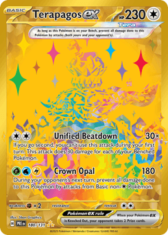 Terapagos ex from Prismatic Evolutions #180