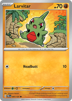 Larvitar from Prismatic Evolutions #47