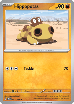 Hippopotas from Prismatic Evolutions #52