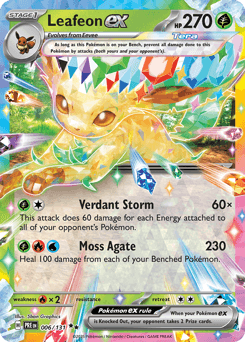 Leafeon ex from Prismatic Evolutions