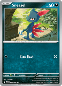 Sneasel from Prismatic Evolutions #61