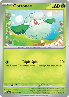 Cottonee from Prismatic Evolutions #7