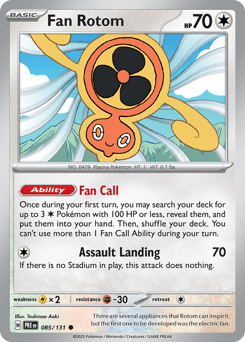Fan Rotom from Prismatic Evolutions #85