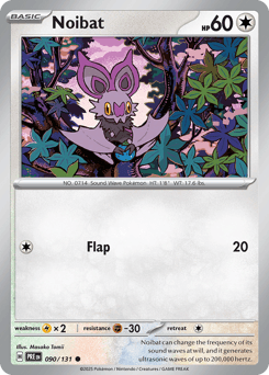 Noibat from Prismatic Evolutions #90