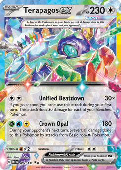 Terapagos ex from Prismatic Evolutions #92