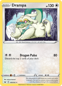 Drampa from Sword & Shield #149