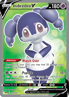 Indeedee V from Sword & Shield #192