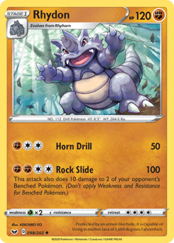Rhydon from Sword & Shield #98