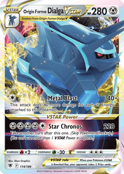 Origin Forme Dialga VSTAR from Astral Radiance #114