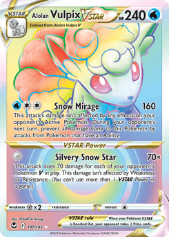 Alolan Vulpix VSTAR from Silver Tempest #197