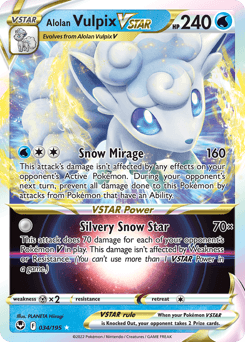 Alolan Vulpix VSTAR from Silver Tempest #34