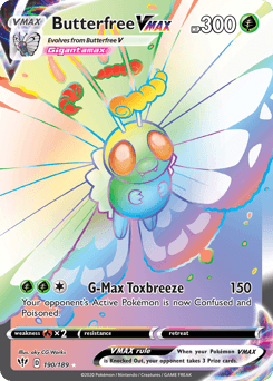 Butterfree VMAX from Darkness Ablaze #190