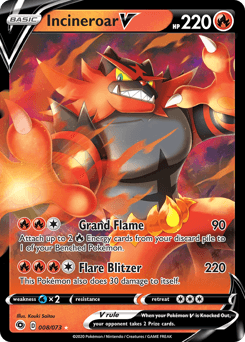 Incineroar V from Champion's Path #8