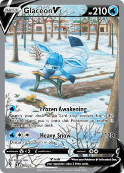 Glaceon V from Evolving Skies #175