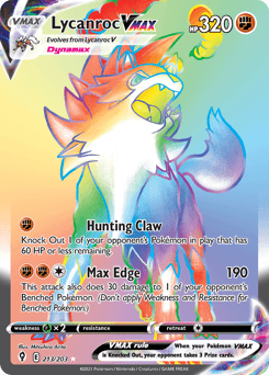 Lycanroc VMAX from Evolving Skies #213