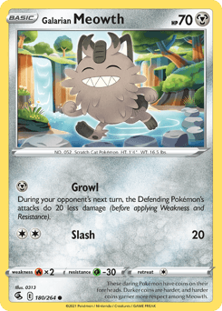 Galarian Meowth from Fusion Strike #180