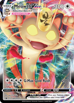 Meowth VMAX from SWSH Black Star Promos #SWSH005