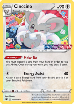 Cinccino from SWSH Black Star Promos #SWSH009