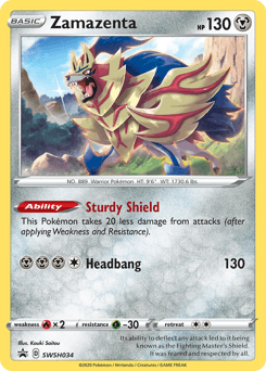 Zamazenta from SWSH Black Star Promos #SWSH034