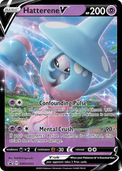 Hatterene V from SWSH Black Star Promos #SWSH055