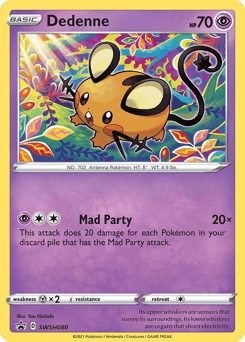 Dedenne from SWSH Black Star Promos #SWSH080