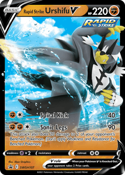 Rapid Strike Urshifu V from SWSH Black Star Promos #SWSH107