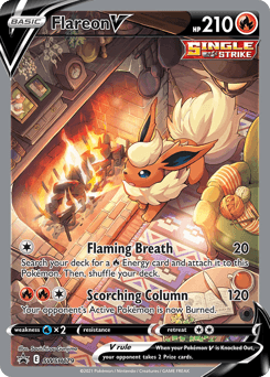Flareon V from SWSH Black Star Promos #SWSH179