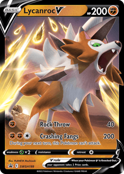Lycanroc V from SWSH Black Star Promos #SWSH199