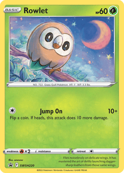 Rowlet from SWSH Black Star Promos #SWSH220