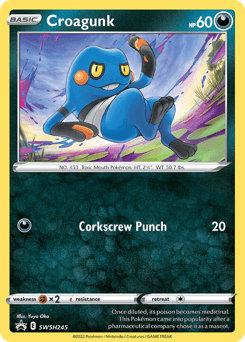 Croagunk from SWSH Black Star Promos #SWSH245